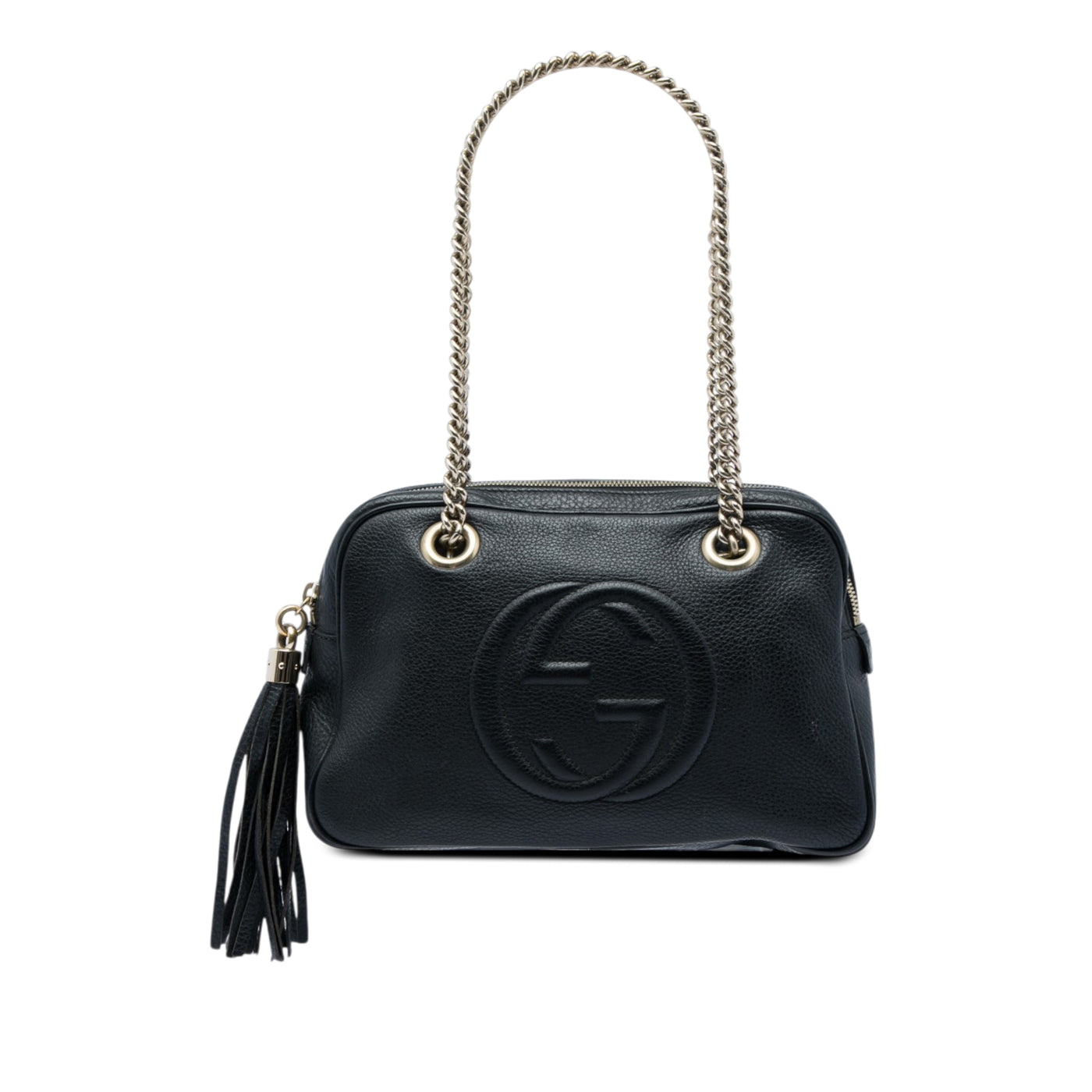 Leather Soho Chain Zip Shoulder Bag - Image 1
