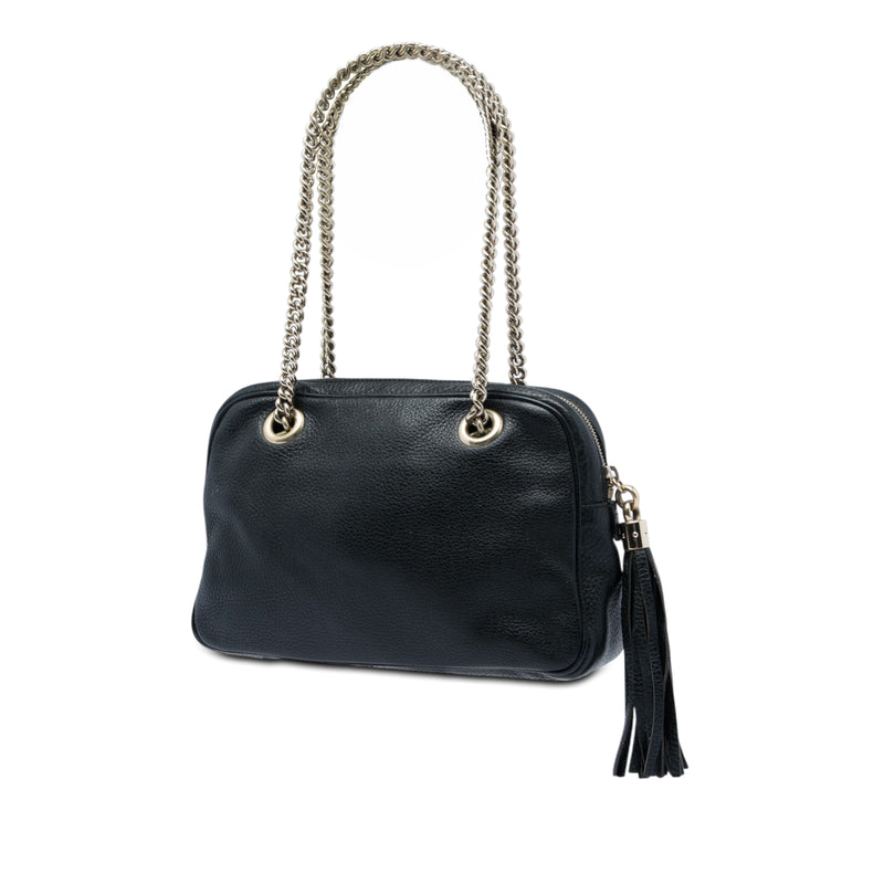 Leather Soho Chain Zip Shoulder Bag - Image 2