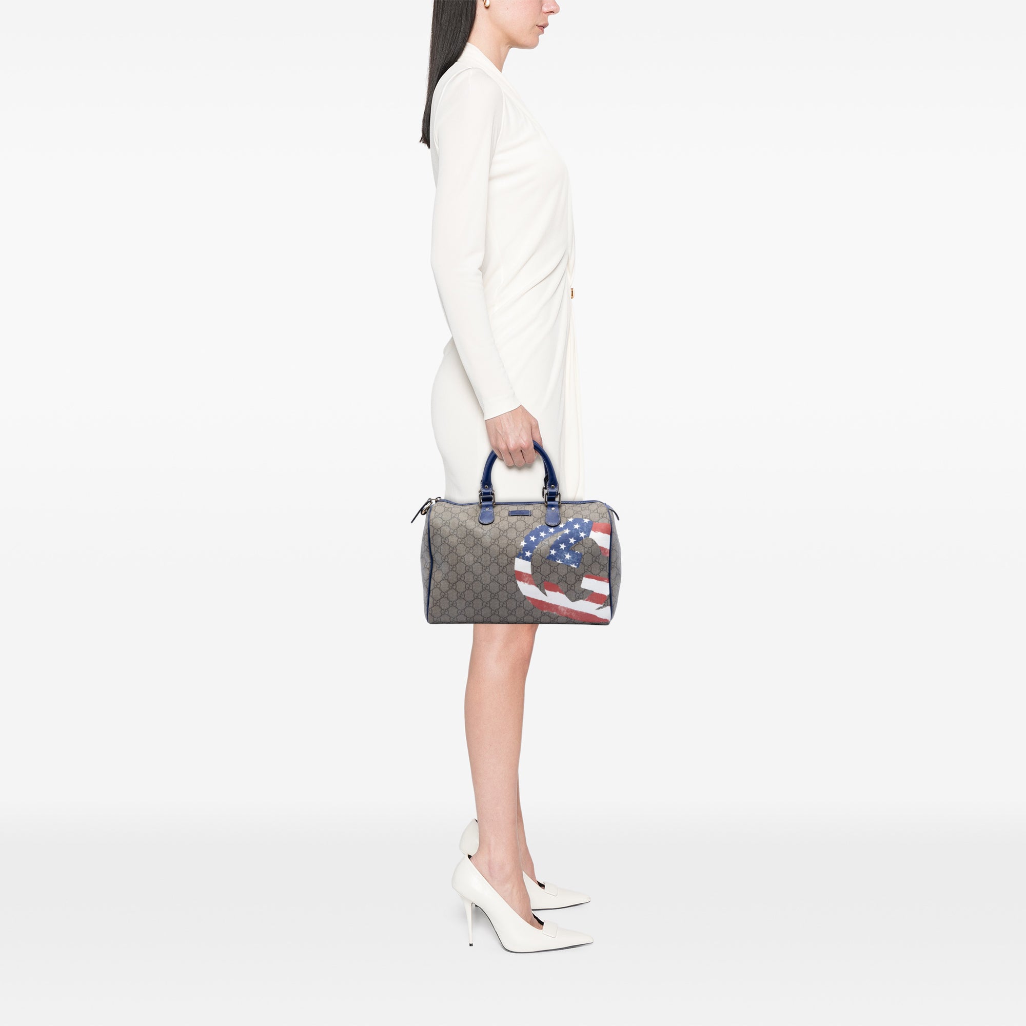 Unicef Medium GG Supreme American Flag Joy Boston Bag - Image 8