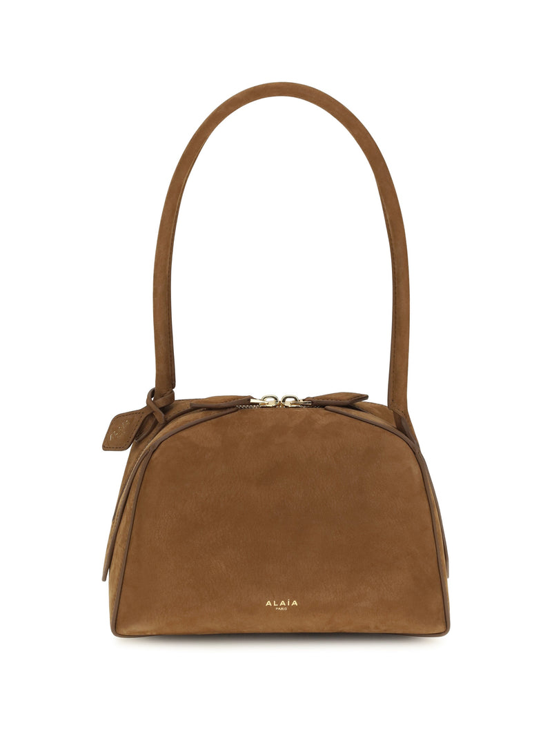 Alaïa Le Bouledogue Shoulder Bag — Brown Calf Leather