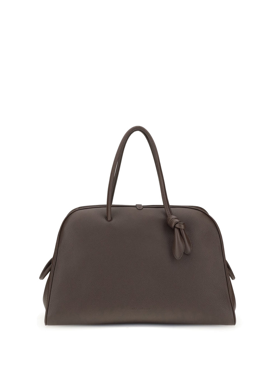 Jacquemus Le Grand Tourisme Top Handle Bag — Brown Calf Leather Bos Taurus