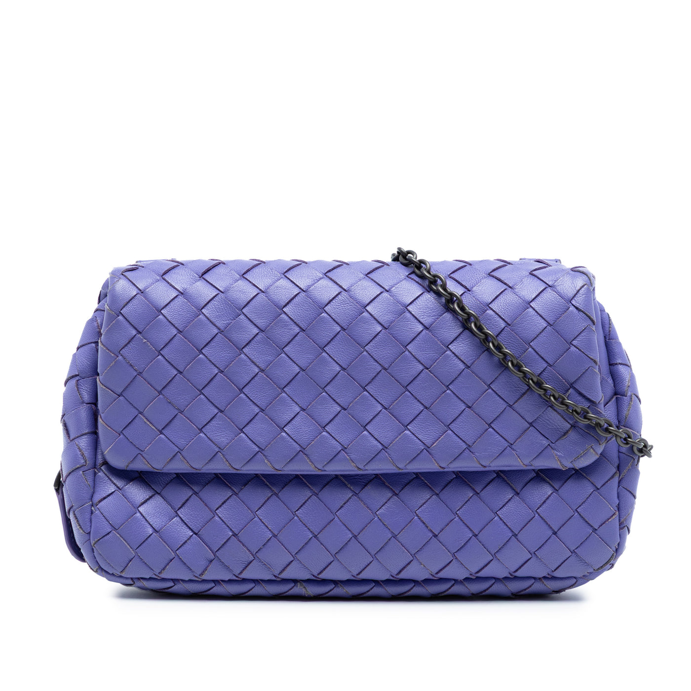 Mini Nappa Intrecciato Expandable Chain Flap Crossbody - Image 1
