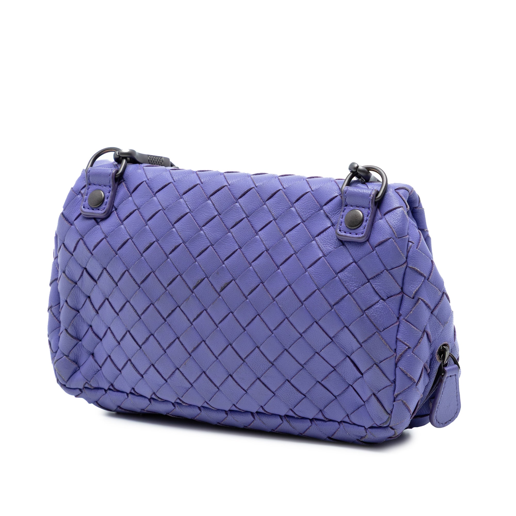 Mini Nappa Intrecciato Expandable Chain Flap Crossbody - Image 2