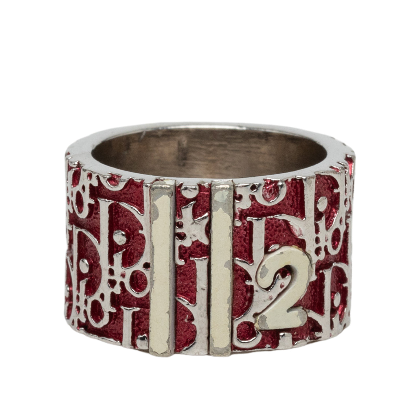 Trotter Brass and Enamel Band Ring - Image 1
