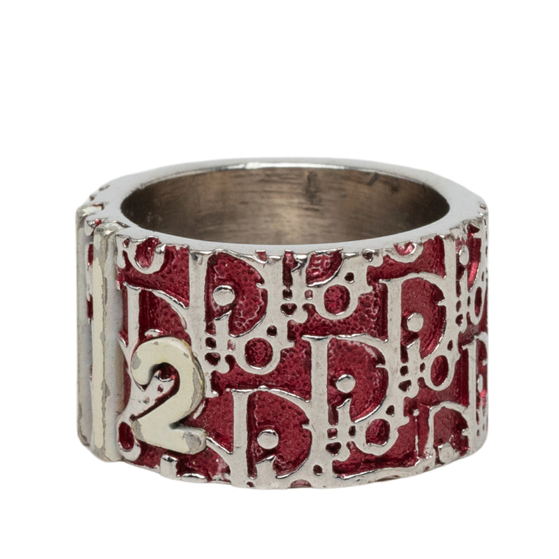 Trotter Brass and Enamel Band Ring - Image 2