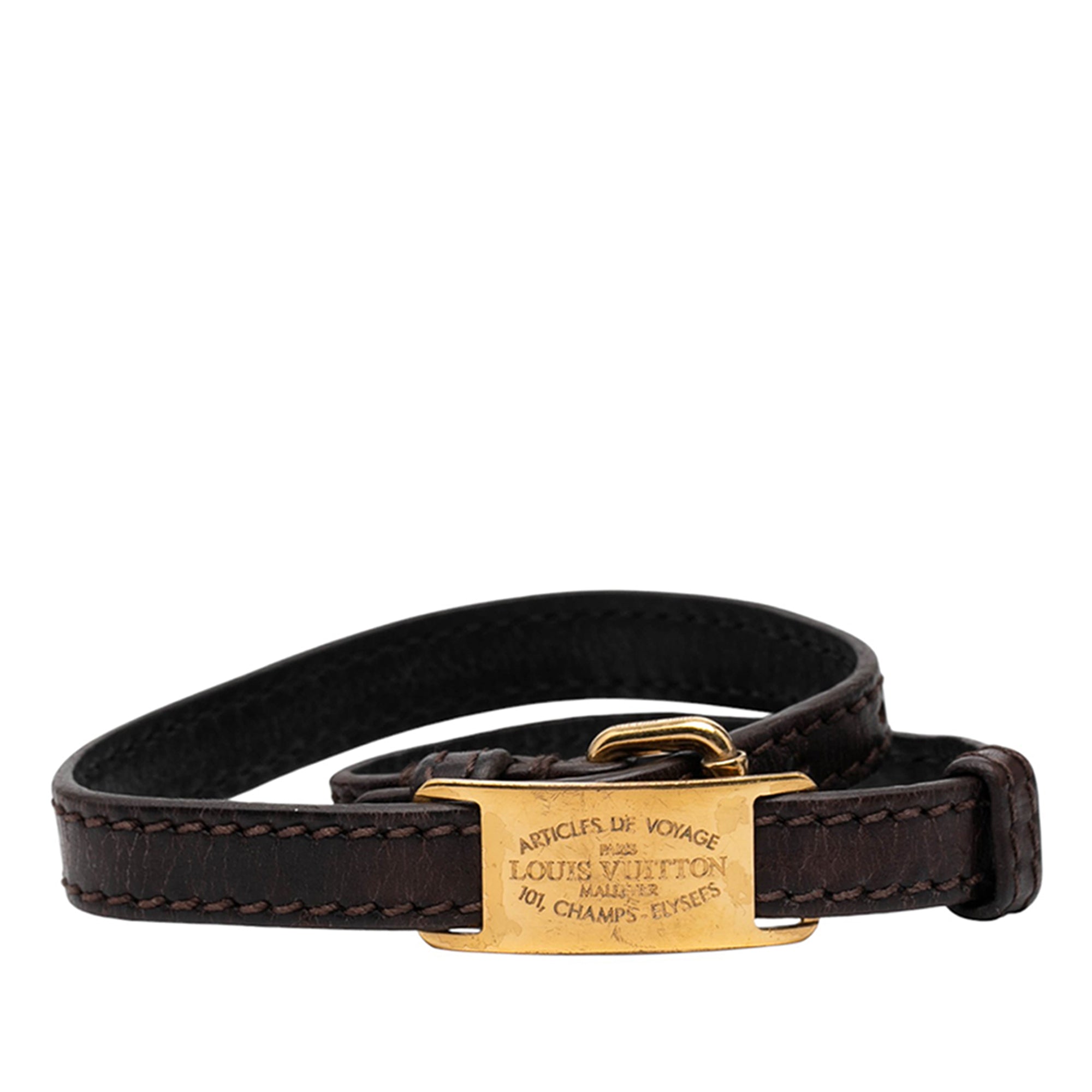 Leather Articles de Voyage Sign It Bracelet - Image 1