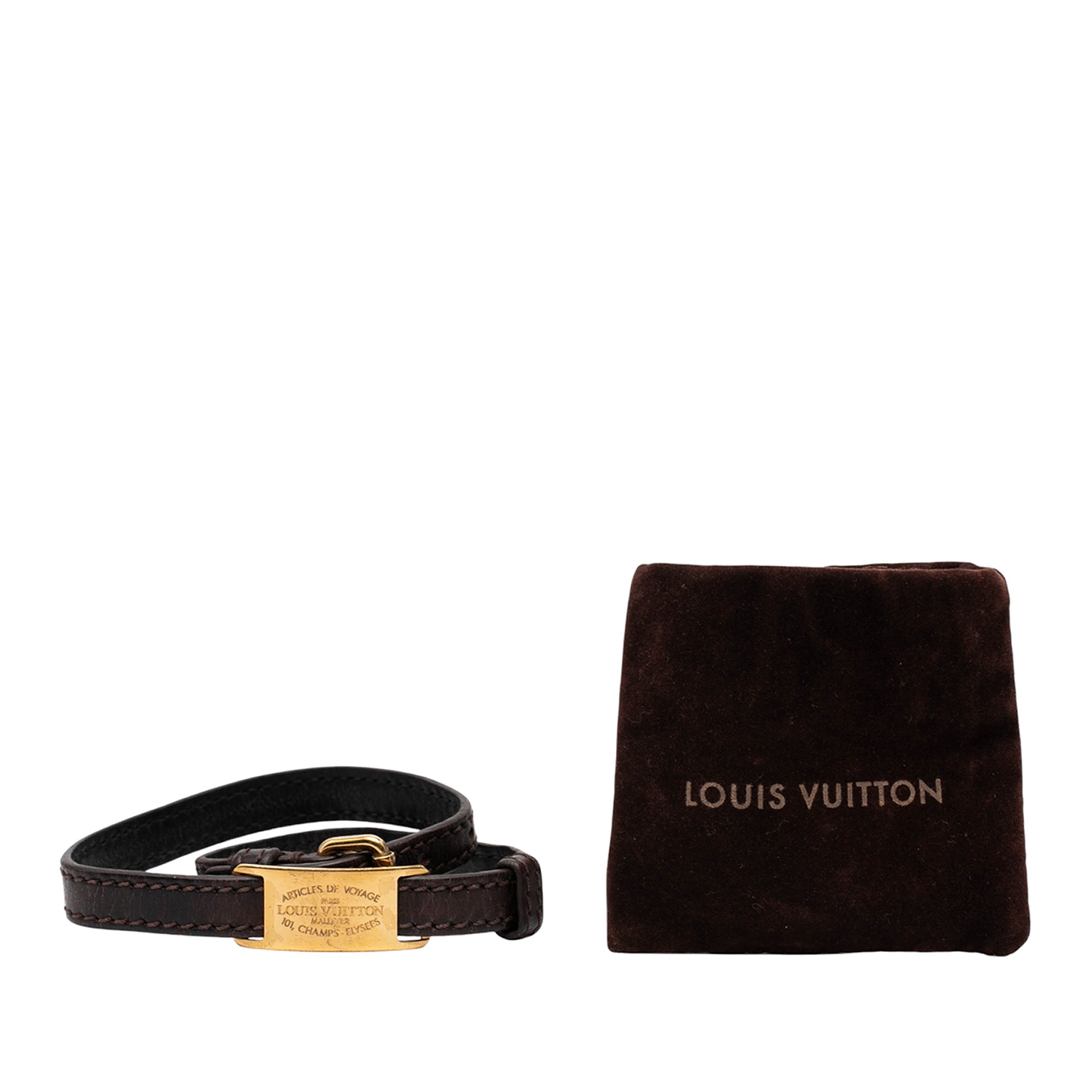 Leather Articles de Voyage Sign It Bracelet - Image 5