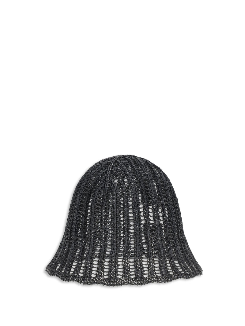 Brunello Cucinelli Mcap9a033 Techno Raffia Sun Hat — Black