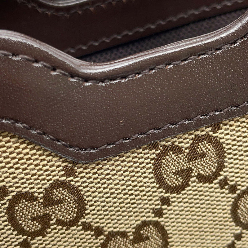 Mini GG Canvas Web Bucket Bag - Image 9