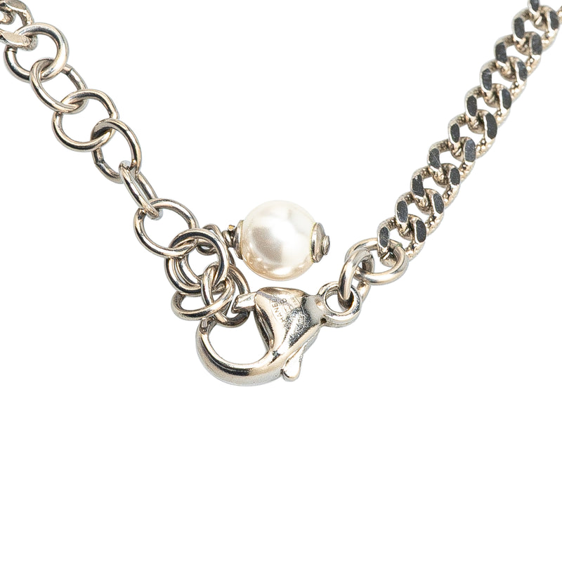 Silver CC Rhinestones Charms Bracelet - Image 5