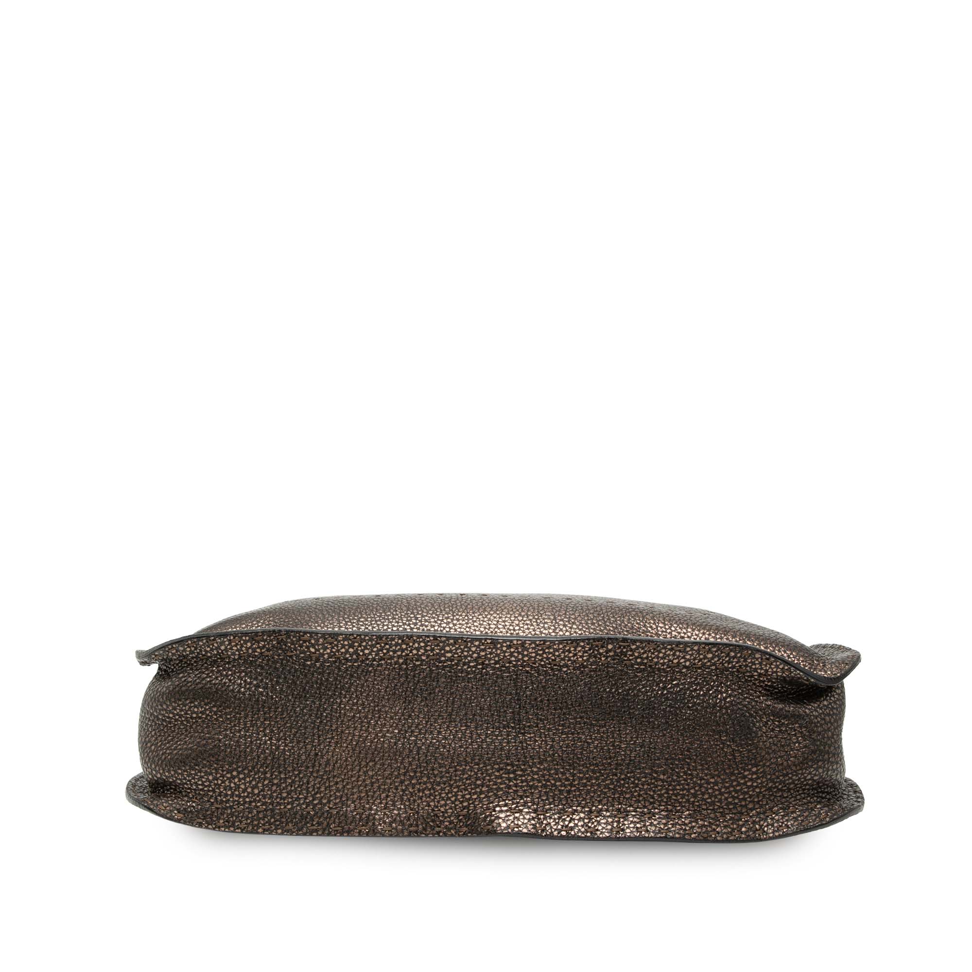 Metallic Pebbled Leather Selleria Shoulder Bag - Image 3