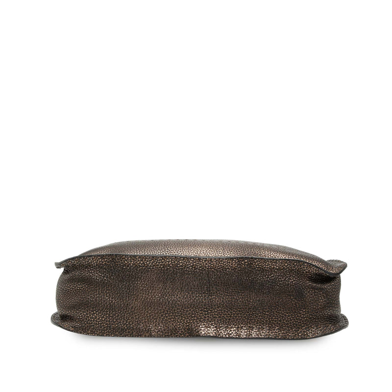 Metallic Pebbled Leather Selleria Shoulder Bag - Image 3