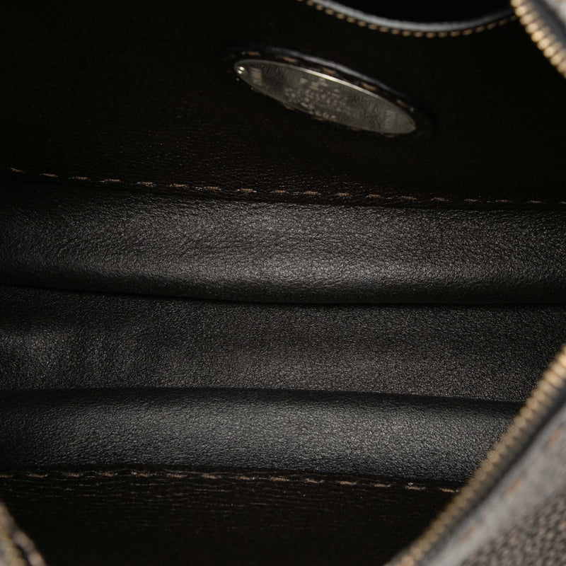 Metallic Pebbled Leather Selleria Shoulder Bag - Image 4