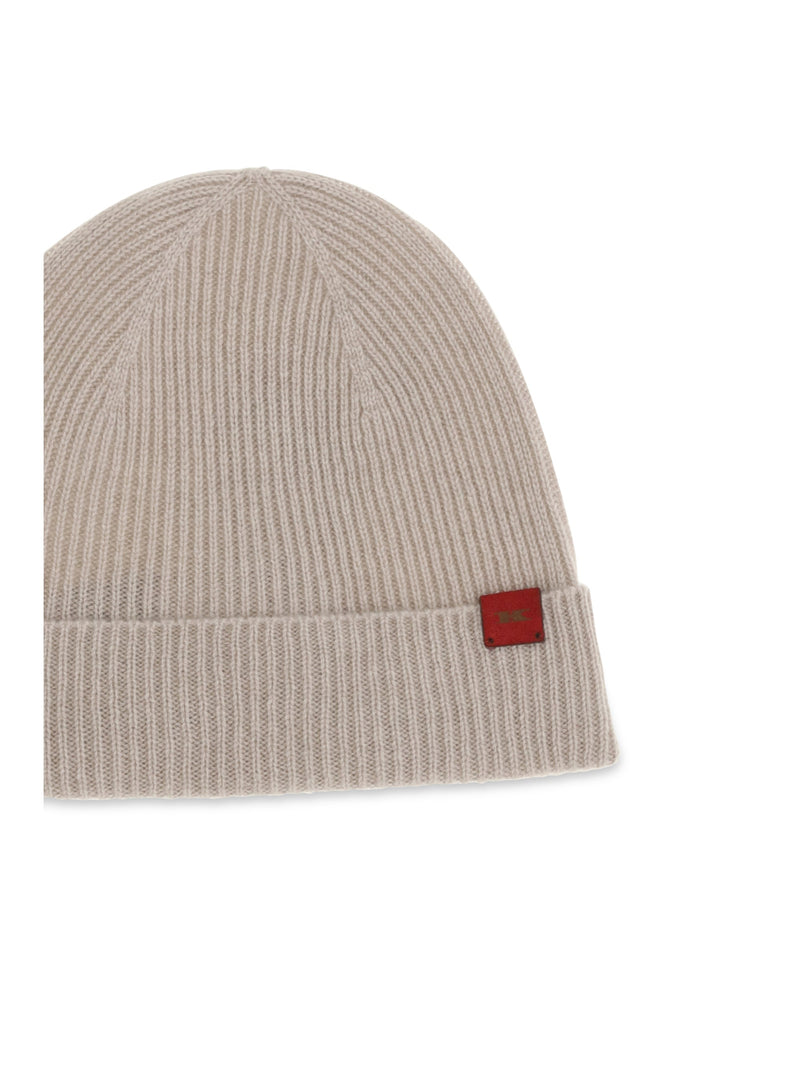 Kiton Ucpl003k0239l07 Ribbed Merino Wool Beanie — Beige Ovis Aries Beanies