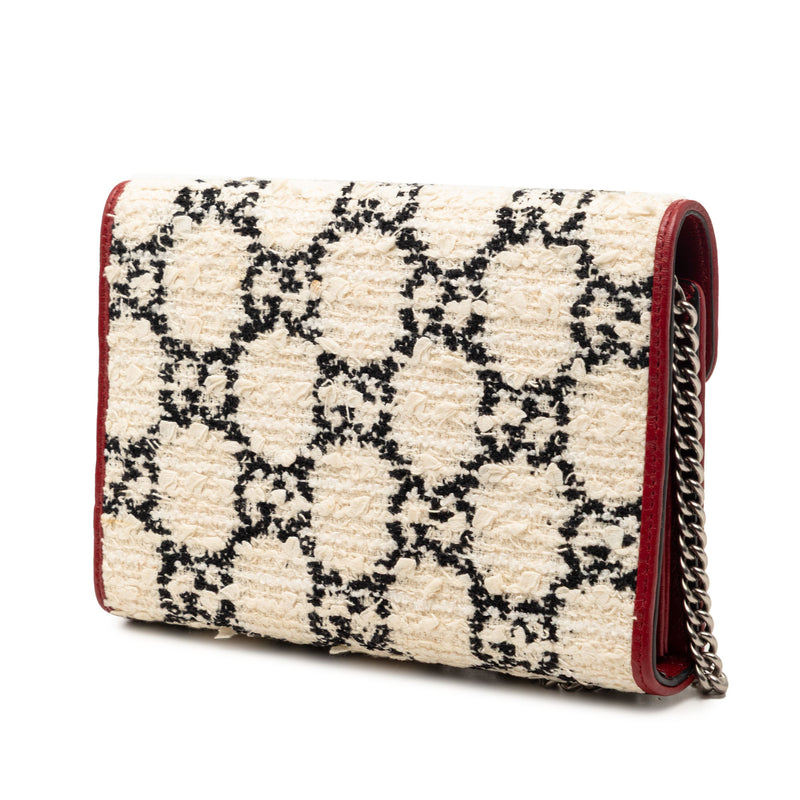 GG Tweed Dionysus Wallet on Chain - Image 2