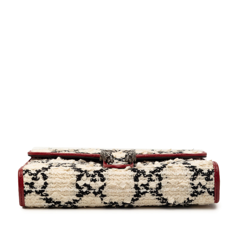 GG Tweed Dionysus Wallet on Chain - Image 3