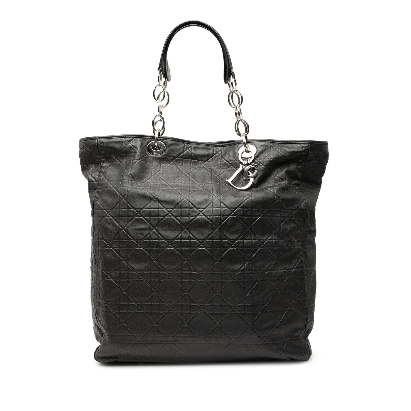 Large Lambskin Cannage Lady Dior Soft Shopping Tote - Image 1