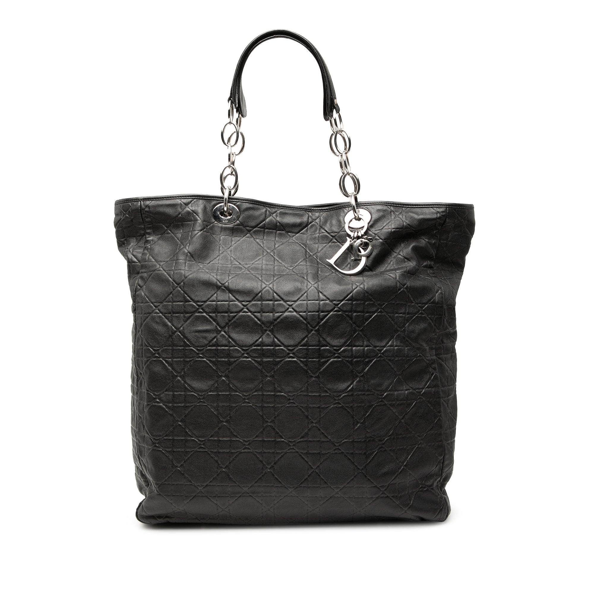 Large Lambskin Cannage Lady Dior Soft Shopping Tote - Image 1