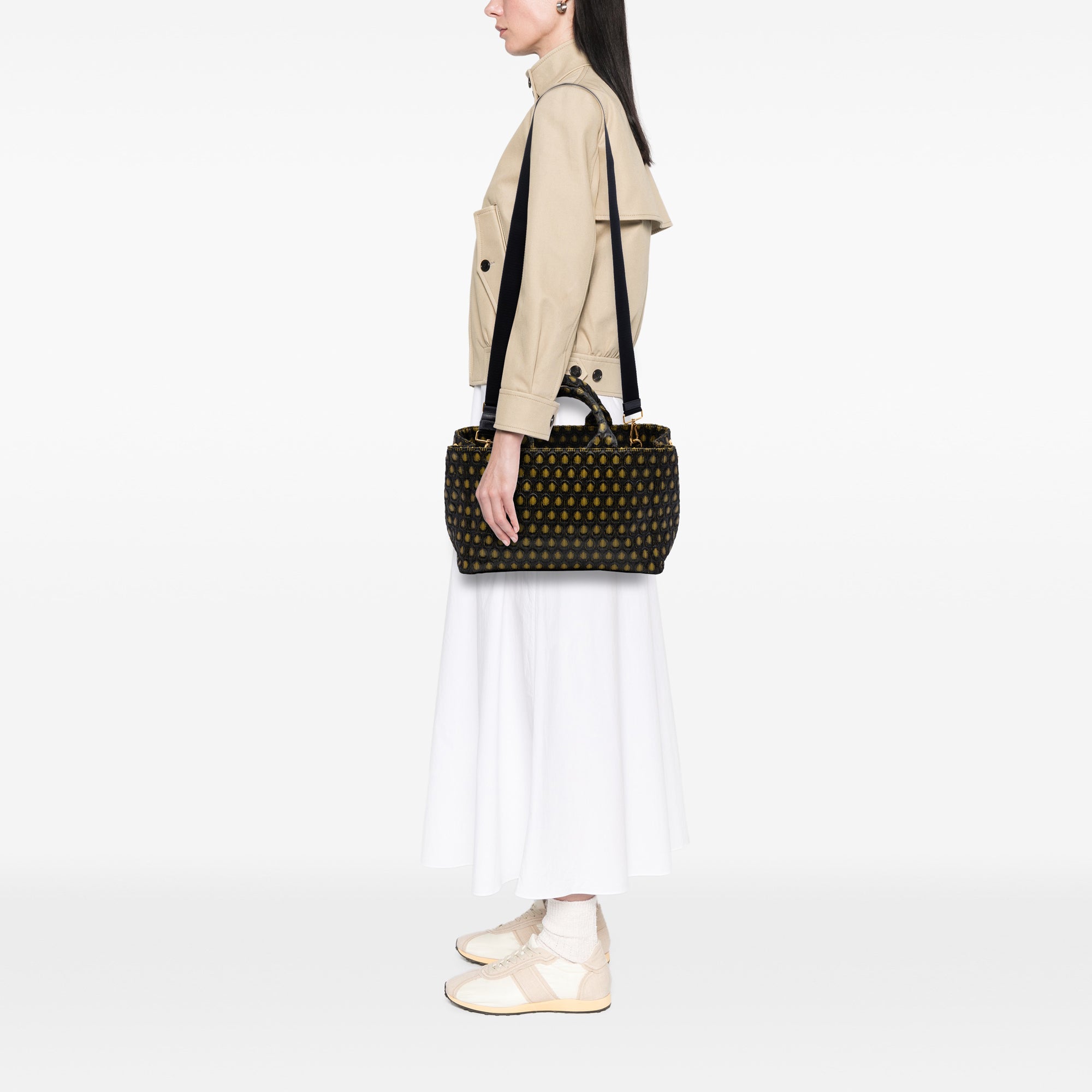 Tessuto Broccato Canapa Tote - Image 6