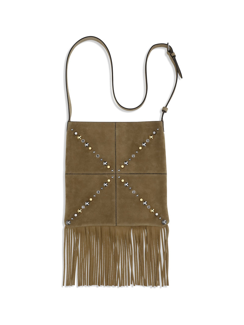 Valentino Garavani Nellcôte Shoulder Bag — Beige Calf Leather