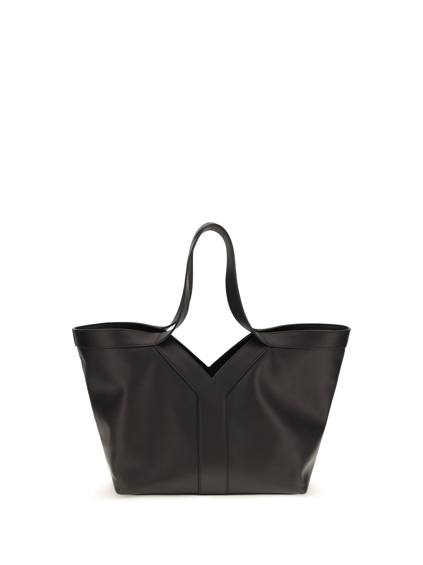 Saint Laurent Shoulder Bag — Black Calf Leather Bos Taurus