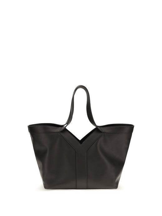 Saint Laurent Shoulder Bag — Black Calf Leather Bos Taurus