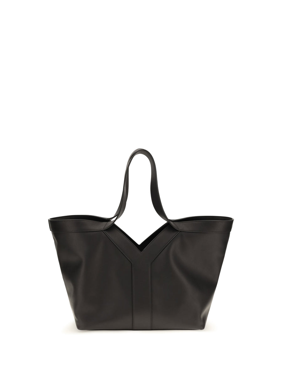 Saint Laurent Shoulder Bag — Black Calf Leather Bos Taurus