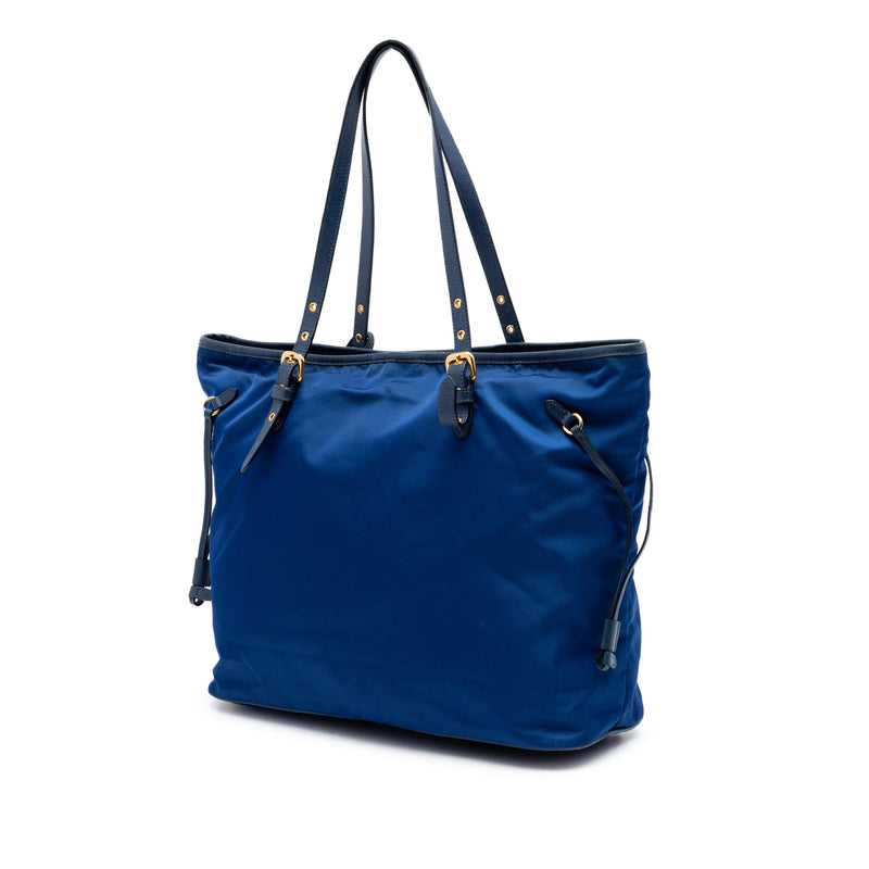 Saffiano Trimmed Tessuto Tote - Image 2