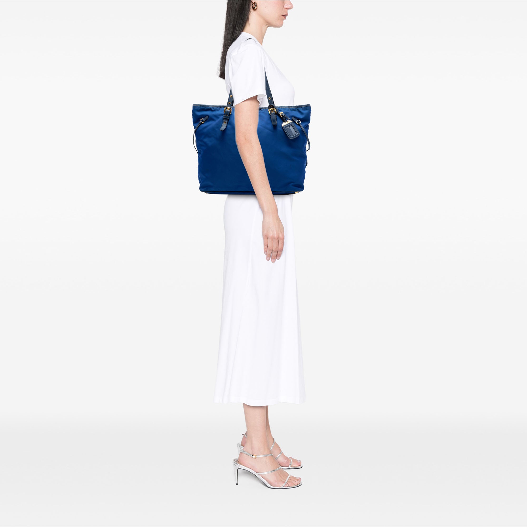 Saffiano Trimmed Tessuto Tote - Image 6