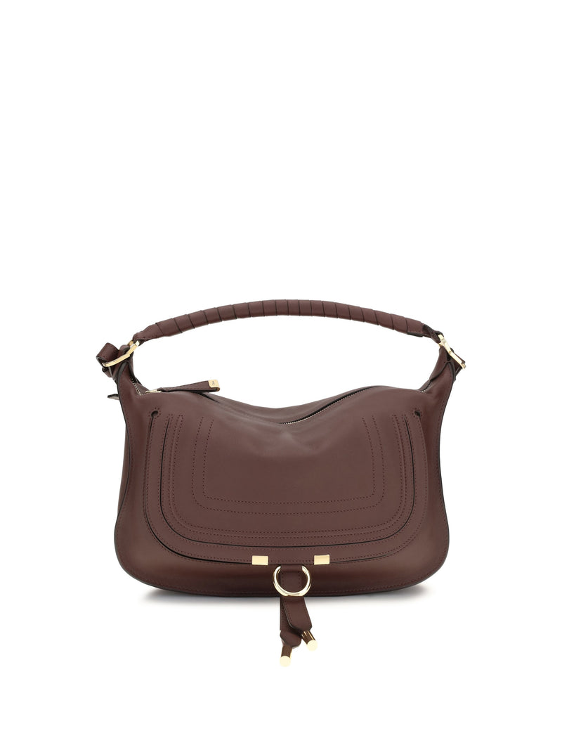 Chloé Marcie Shoulder Bag — Brown Calf Leather