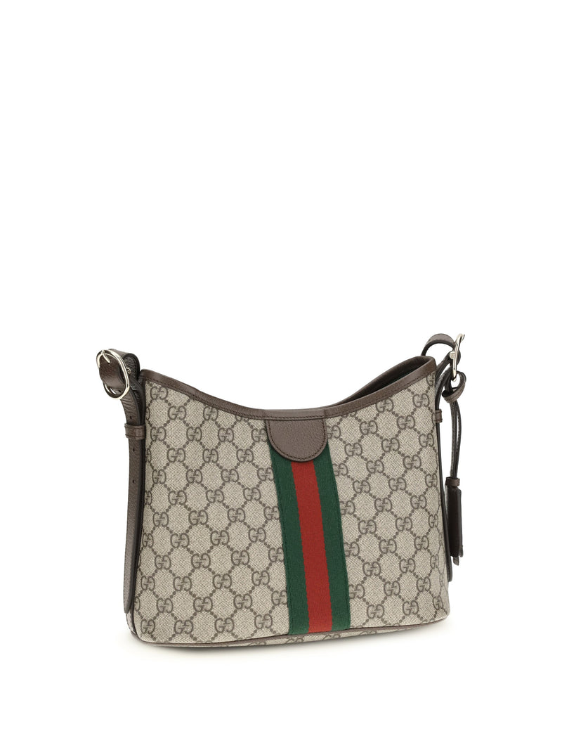 Gucci Ophidia Shoulder Bag — Beige Polyurethane; Cotton