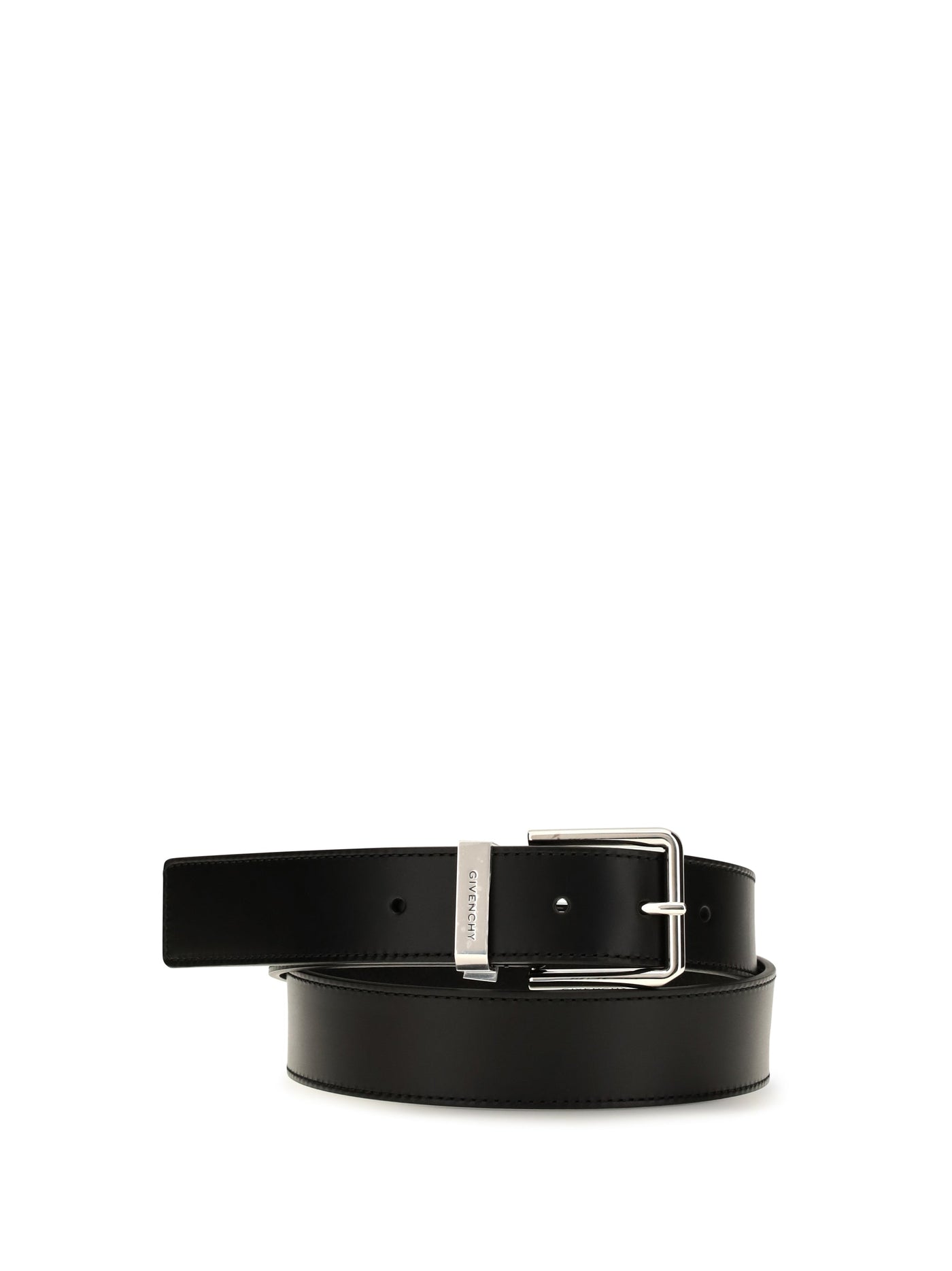 Givenchy Gentlemen Belt — Black Calf Leather Bos Taurus