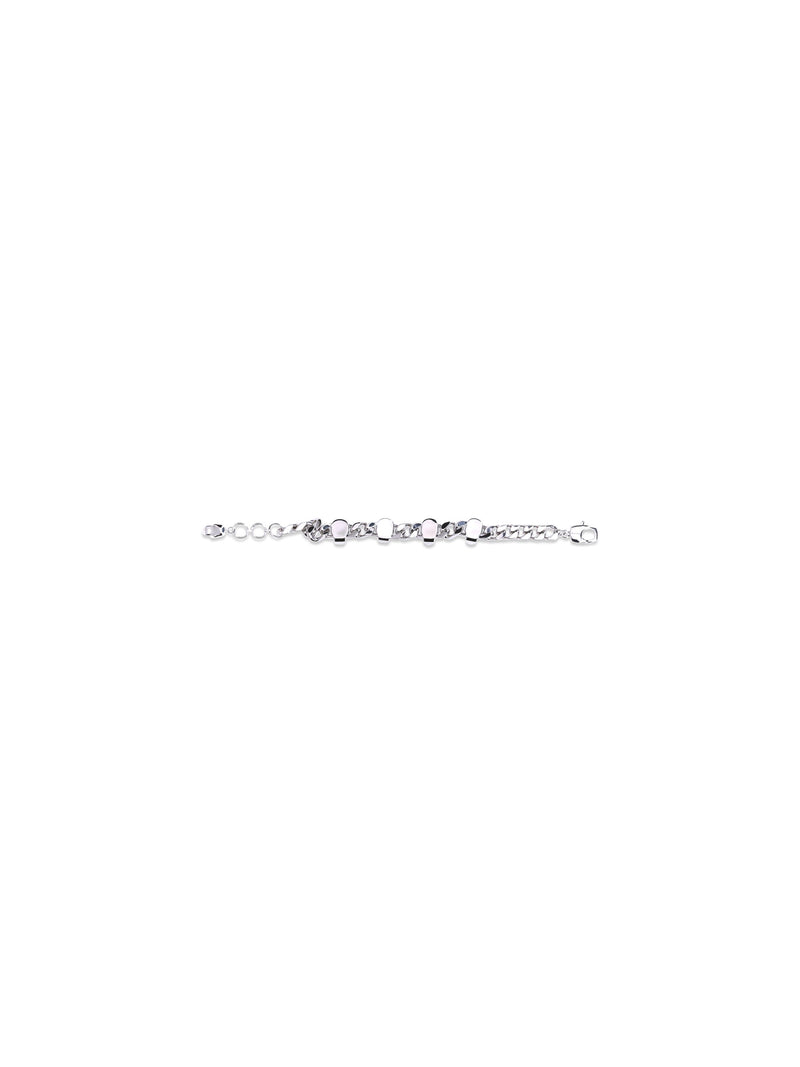 Alexander Mcqueen Skull-Detail Chain Bracelet — Silver Metal Bracelets