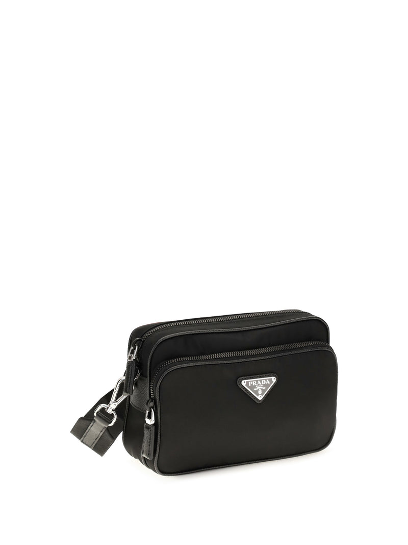 Prada Bandoliera Shoulder Bag — Black Recycled Polyamide