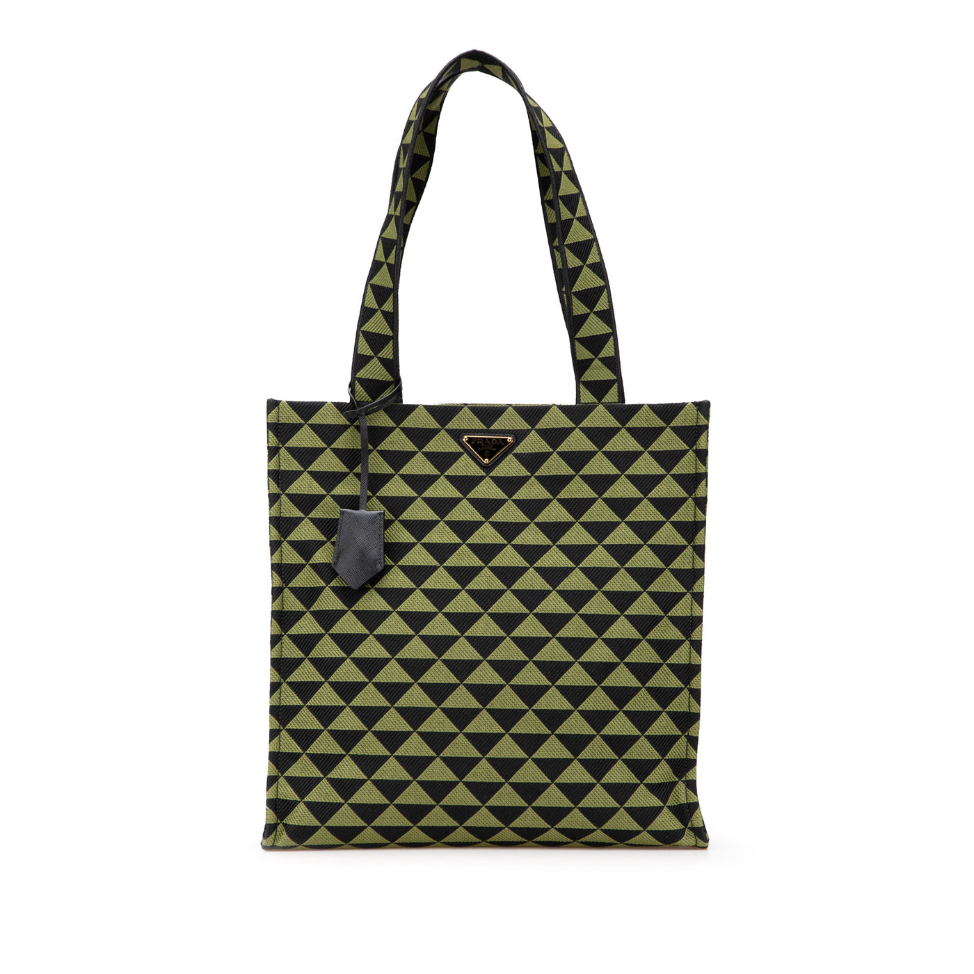 Jacquard Triangolo Symbole Shopping Tote - Image 1
