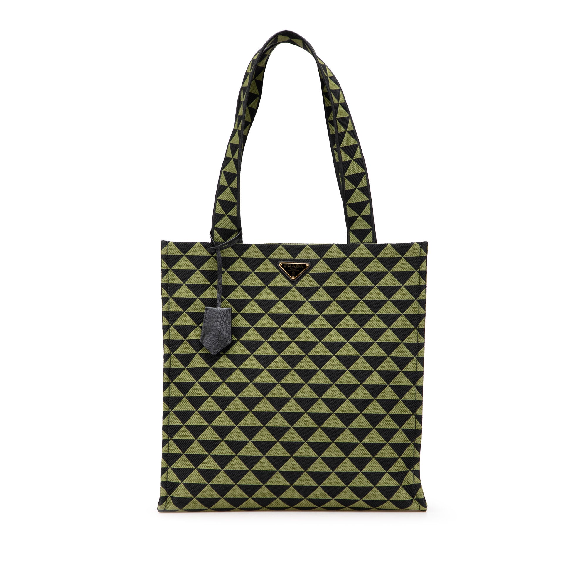 Jacquard Triangolo Symbole Shopping Tote - Image 1