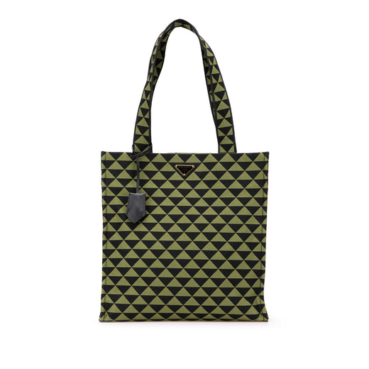 Jacquard Triangolo Symbole Shopping Tote - Image 1
