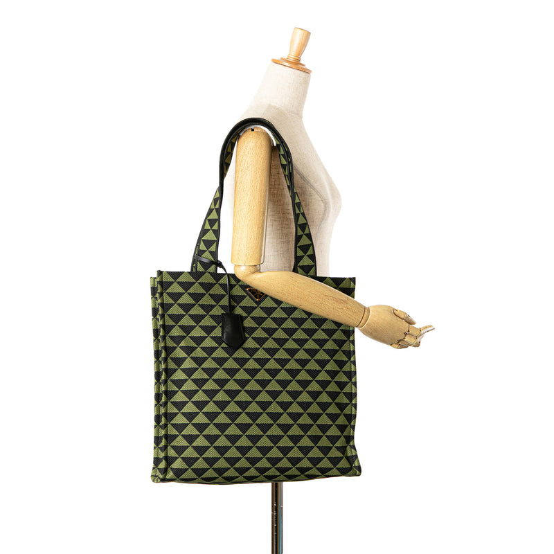 Jacquard Triangolo Symbole Shopping Tote - Image 12