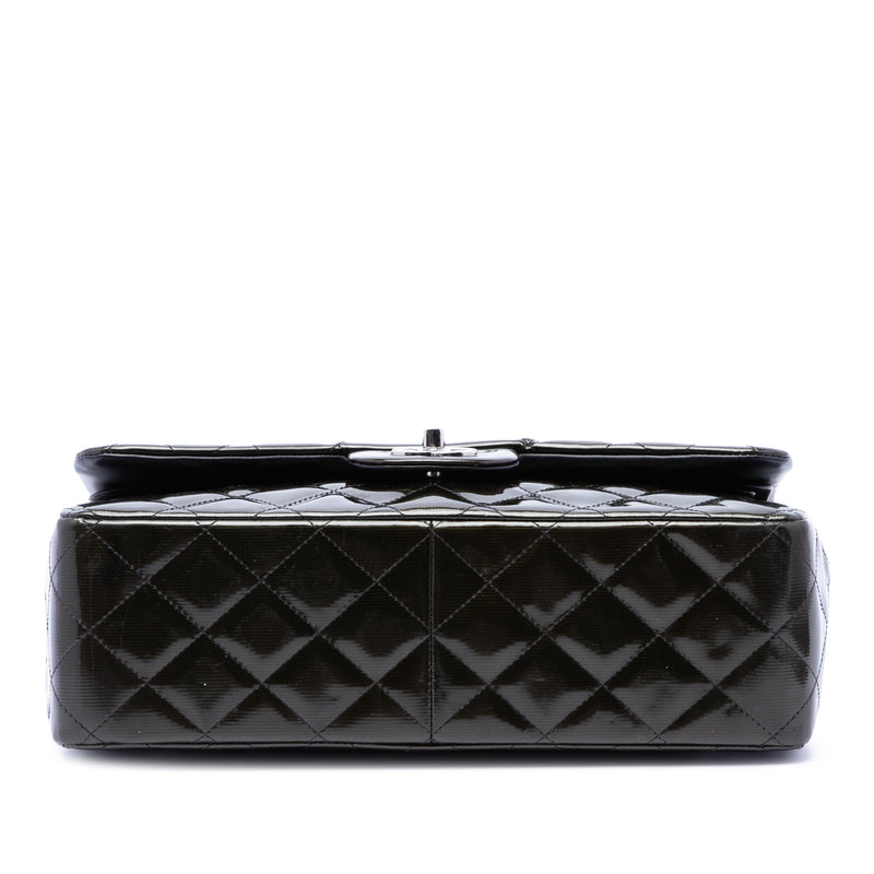 Jumbo Classic Striated Patent Double Flap - Image 3