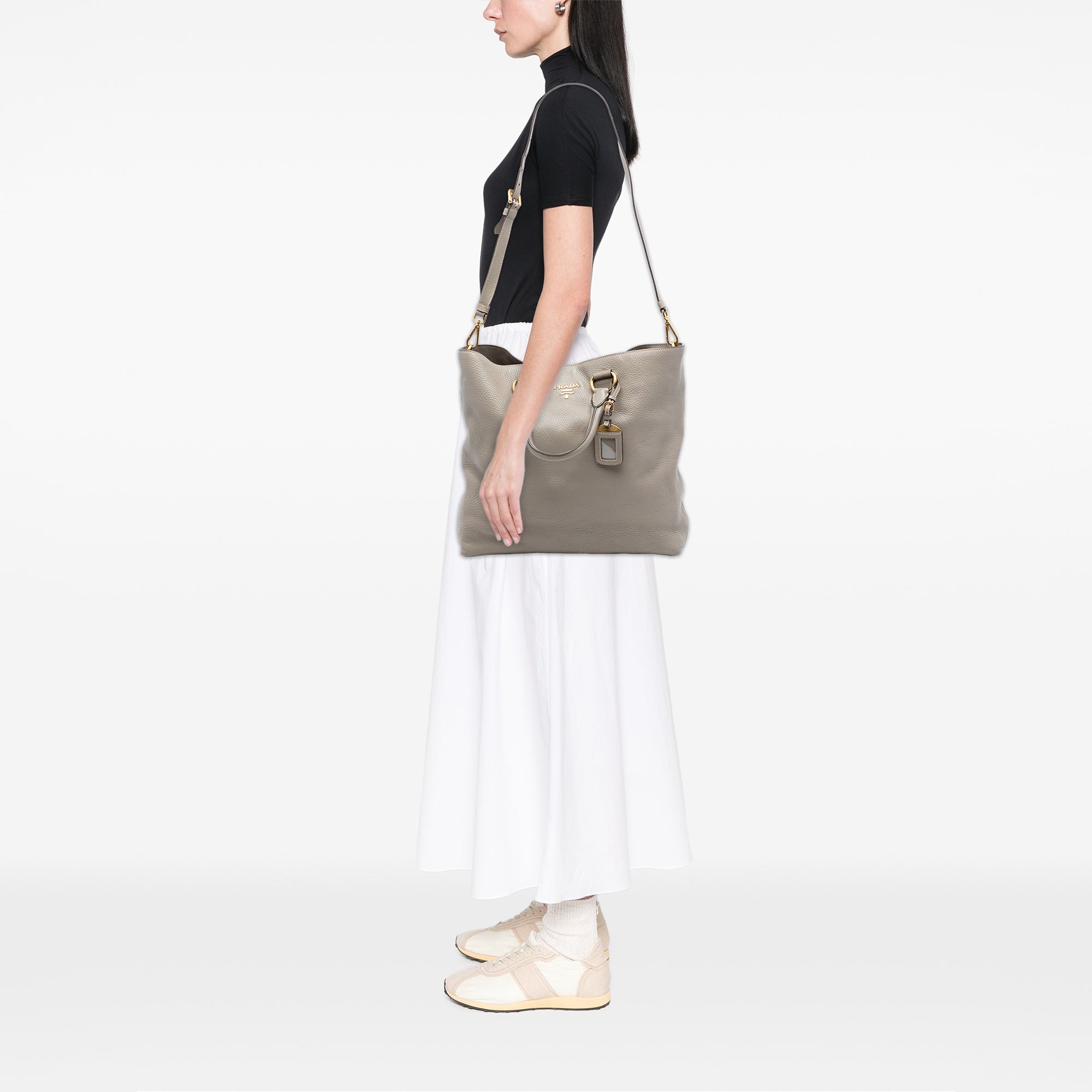 Vitello Daino Open Convertible Tote - Image 6