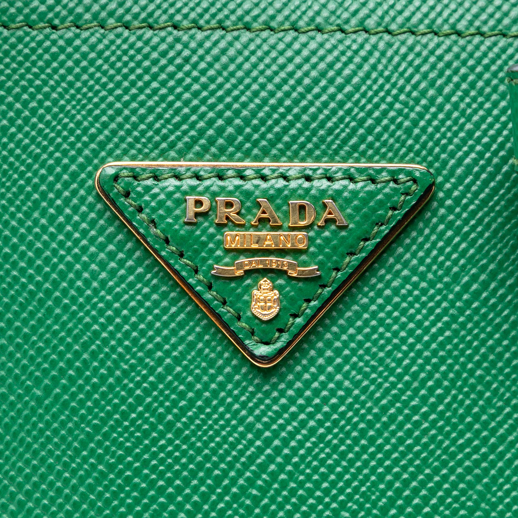 Medium Saffiano Cuir Double Satchel - Image 5