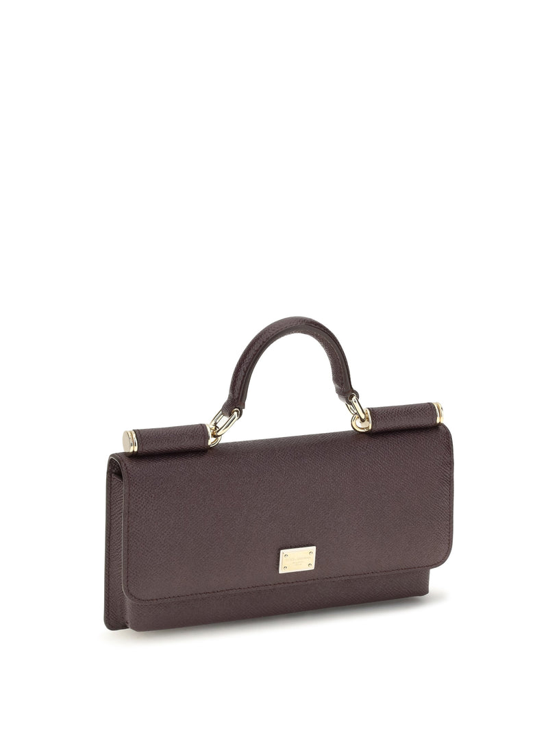 Dolce & Gabbana Shoulder Bag — Brown Calf Leather Bos Taurus