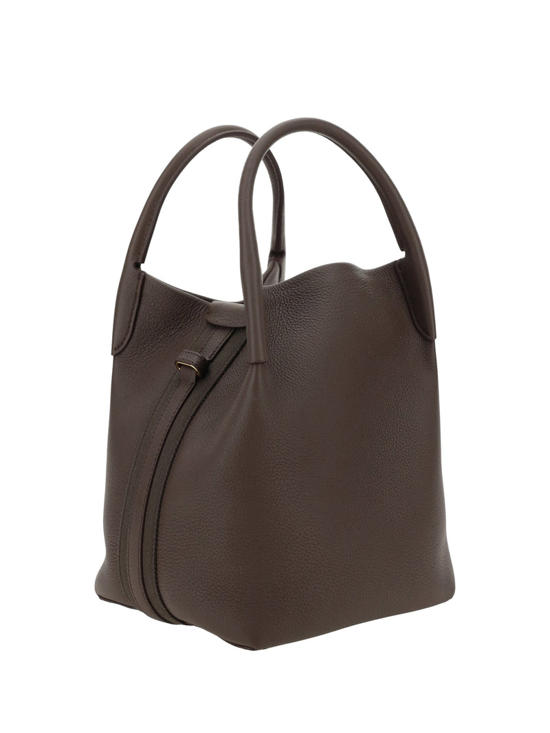 Loro Piana Shoulder Bag — Brown Calf Leather (bos Taurus)