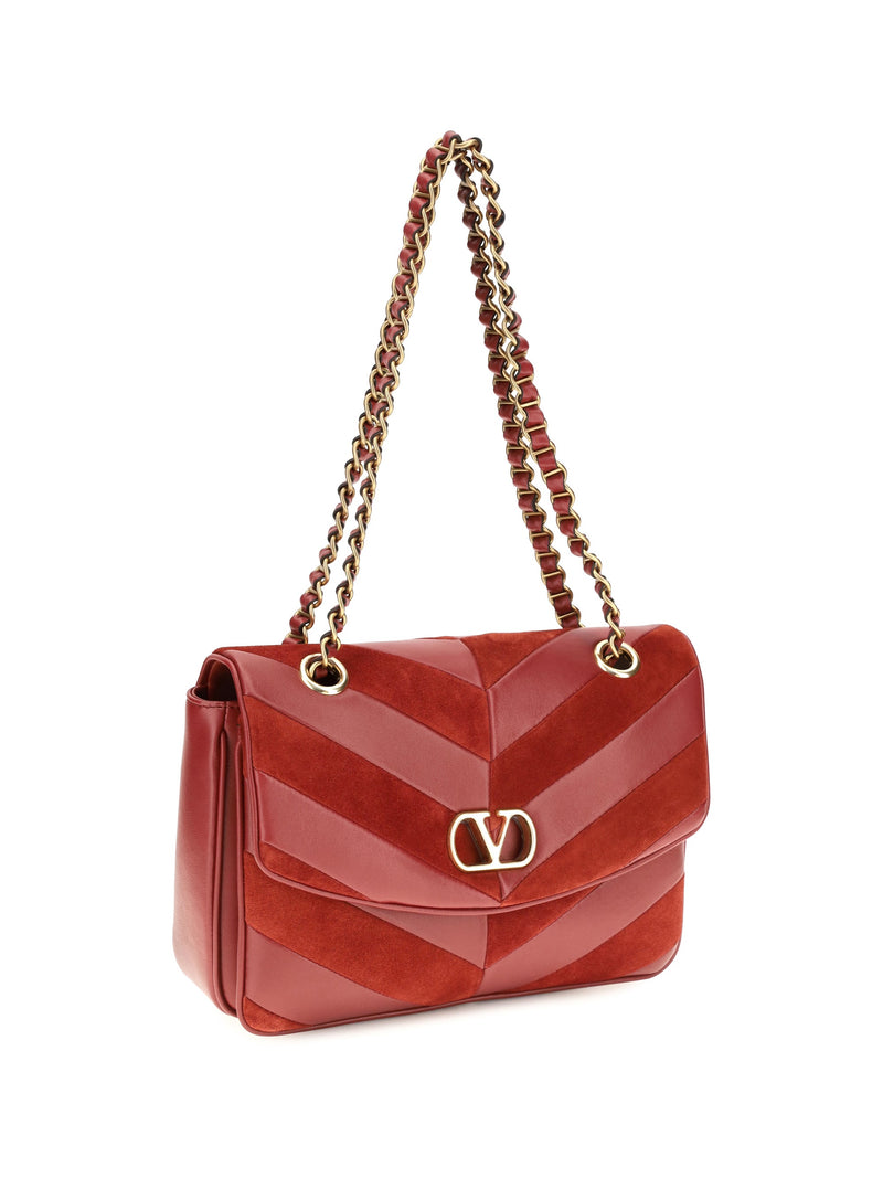 Valentino Garavani Djuna Shoulder Bag — Red