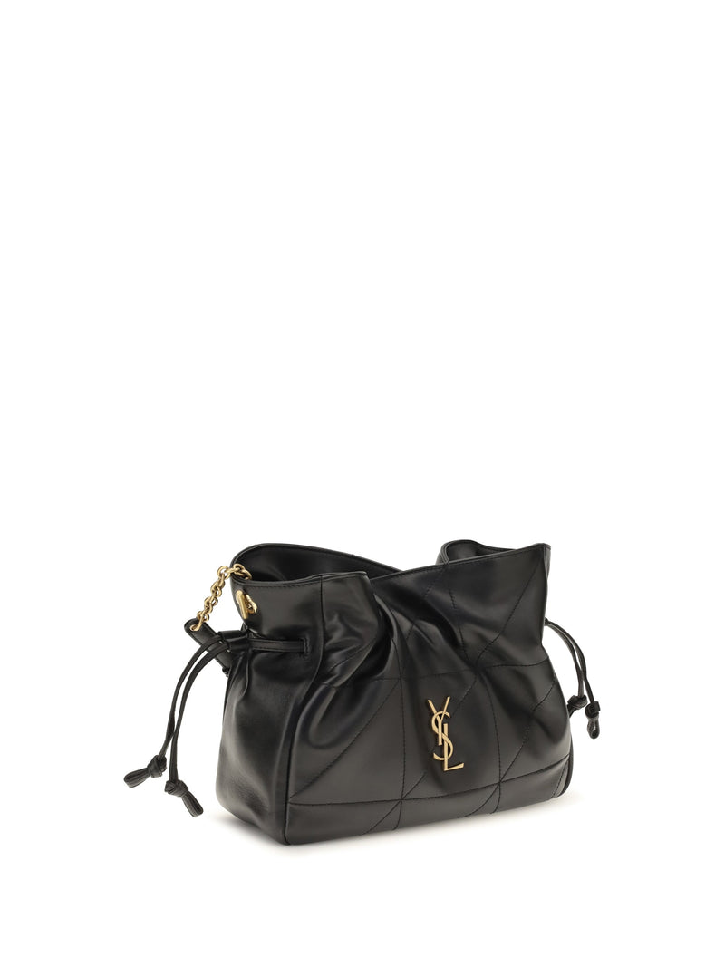 Saint Laurent Jamie Shoulder Bag — Black Lambskin