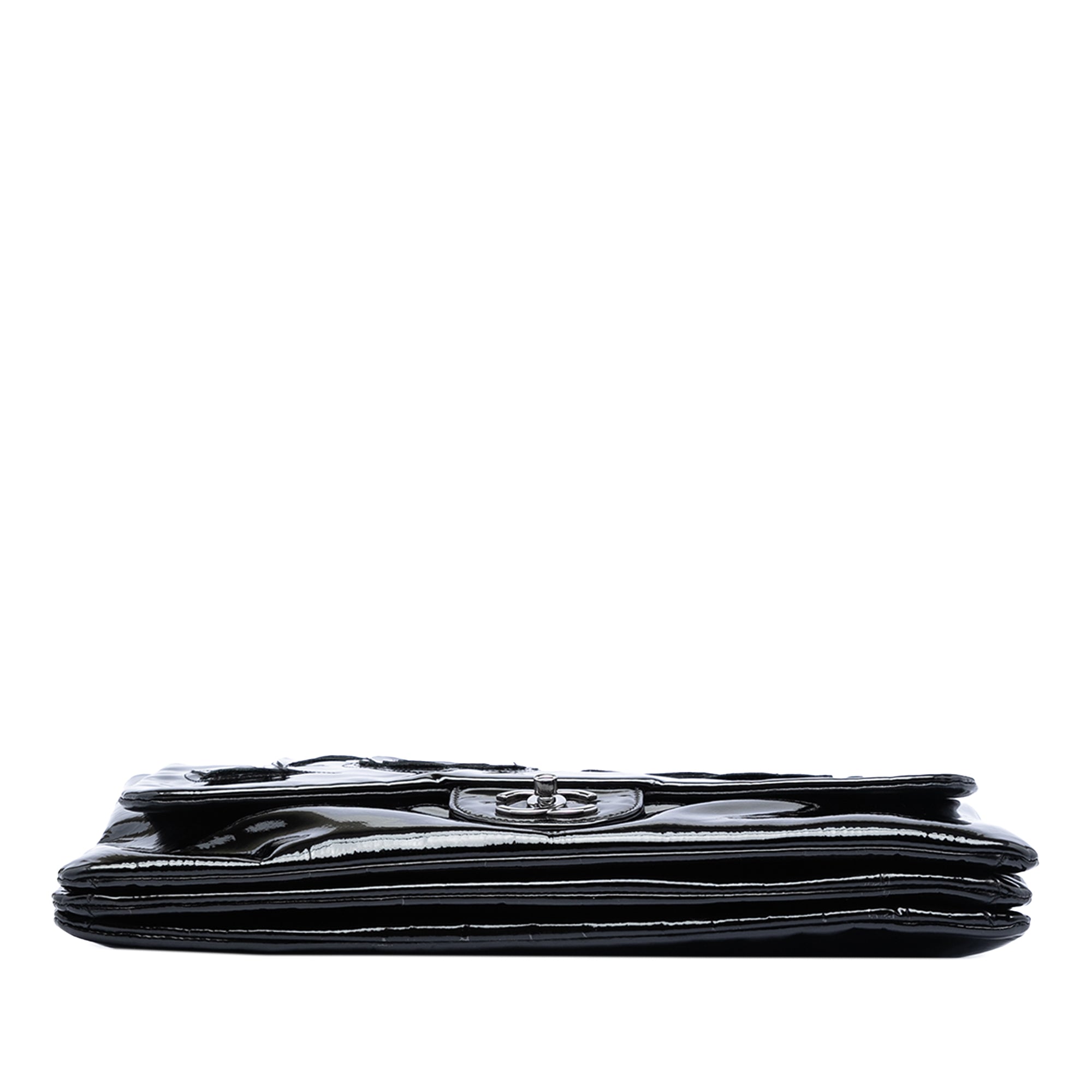 Patent Camellia Flap Bag - Image 3