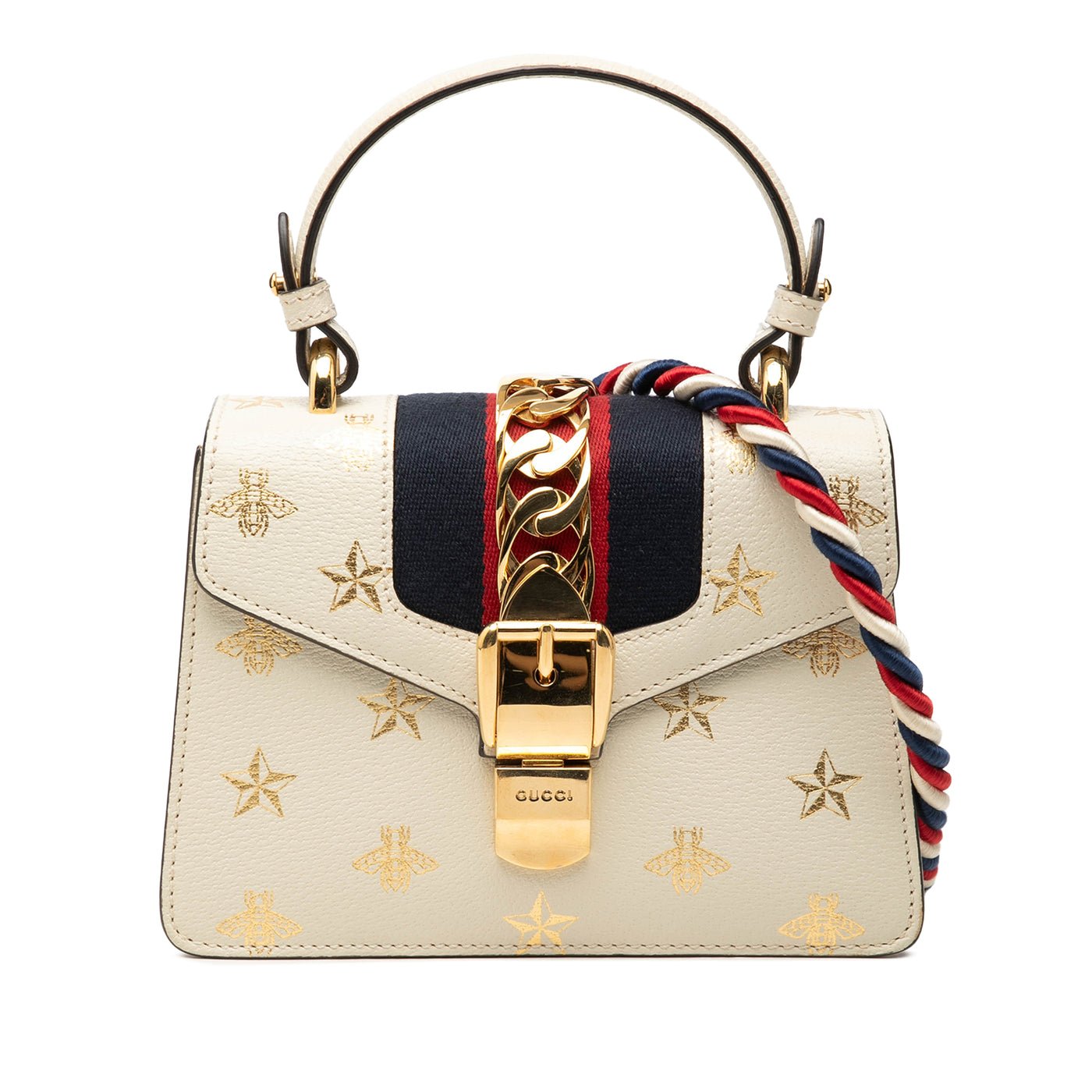Mini Calfskin Bee Star Web Sylvie Top Handle Bag - Image 1