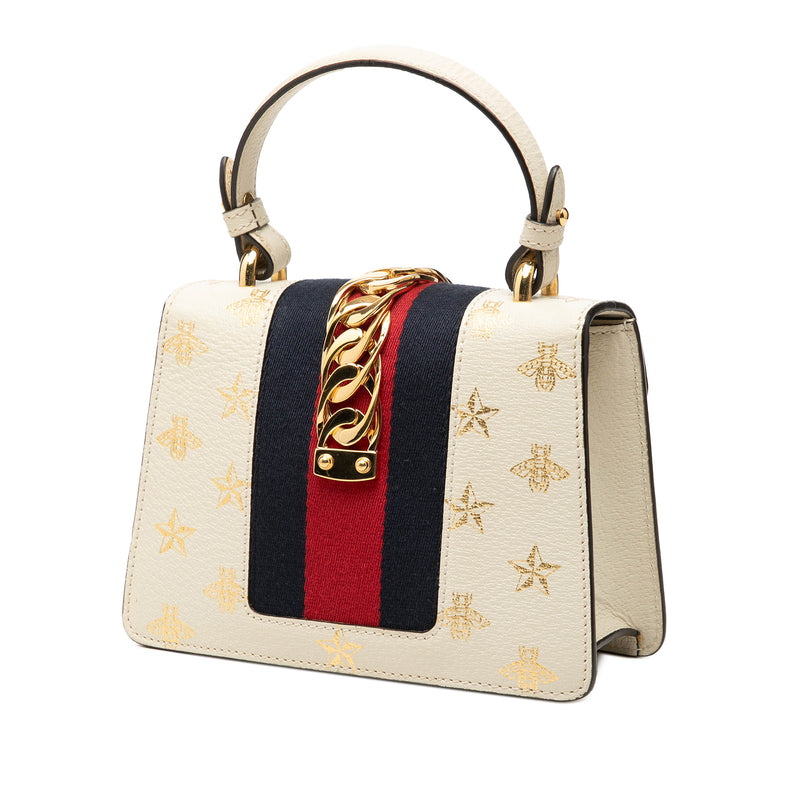 Mini Calfskin Bee Star Web Sylvie Top Handle Bag - Image 2