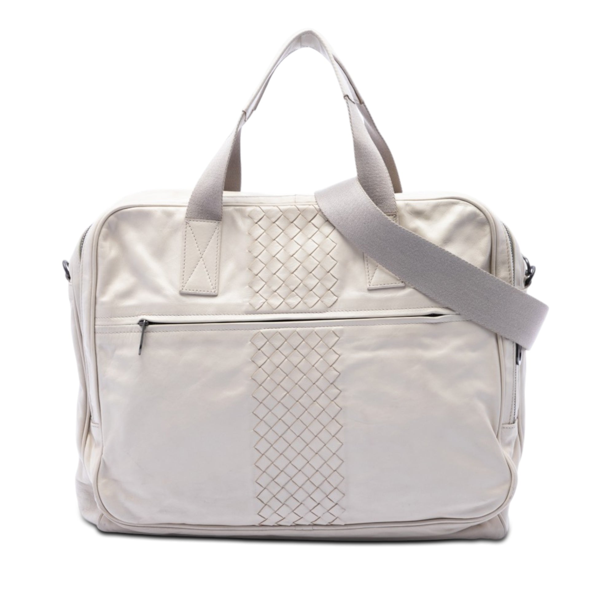 Intrecciato Trimmed Nappa Business Bag - Image 1