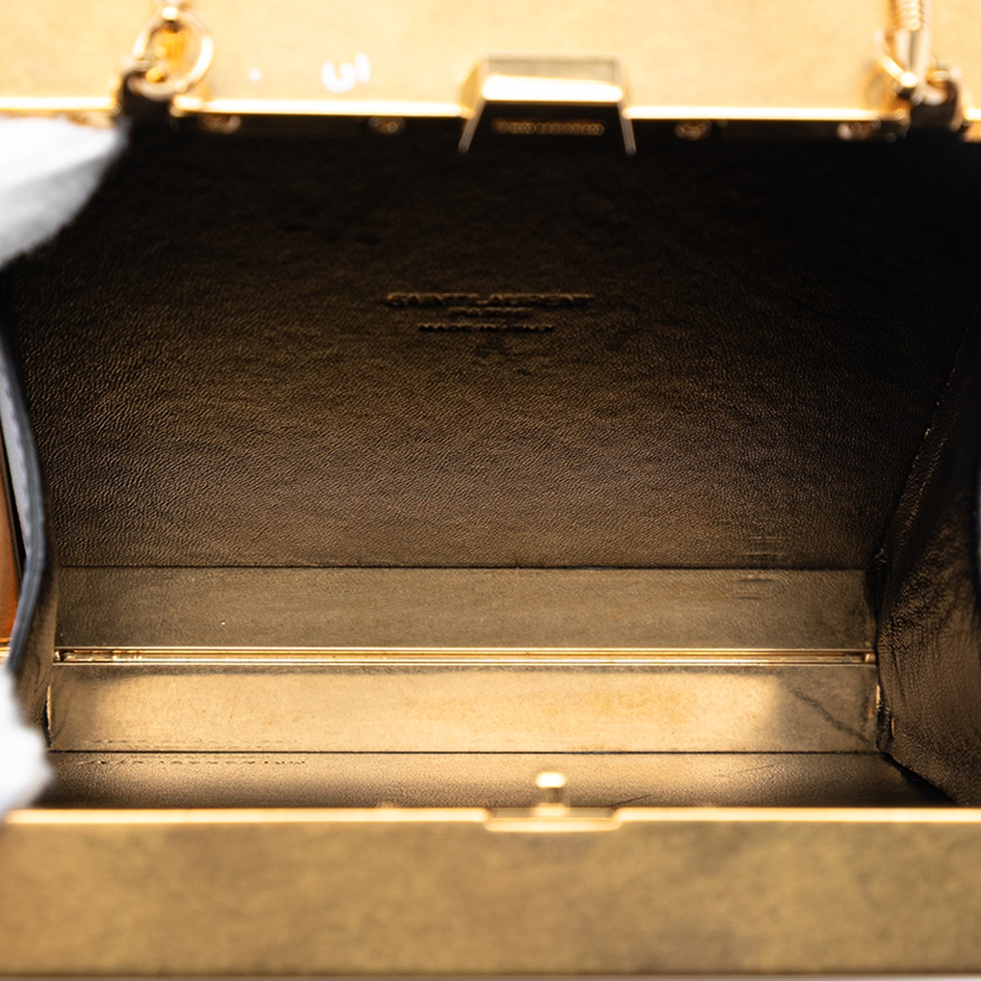 Acrylic Tuxedo Box Clutch on Chain - Image 4